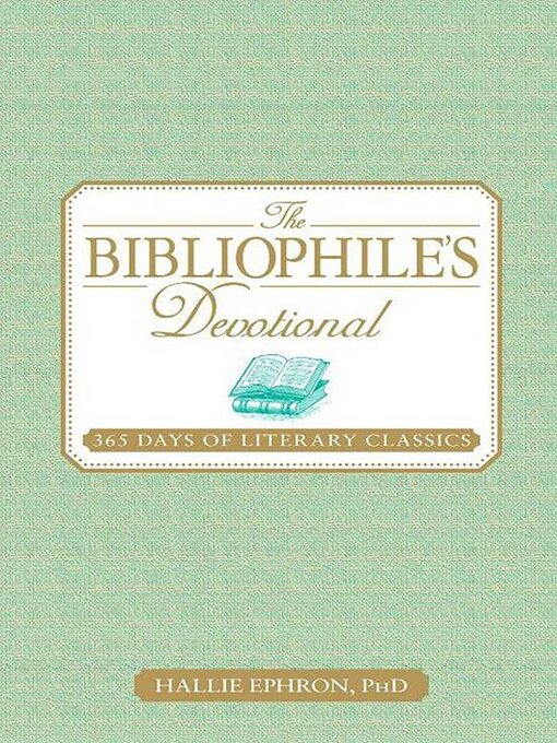 Title details for The Bibliophile's Devotional by Hallie Ephron - Available